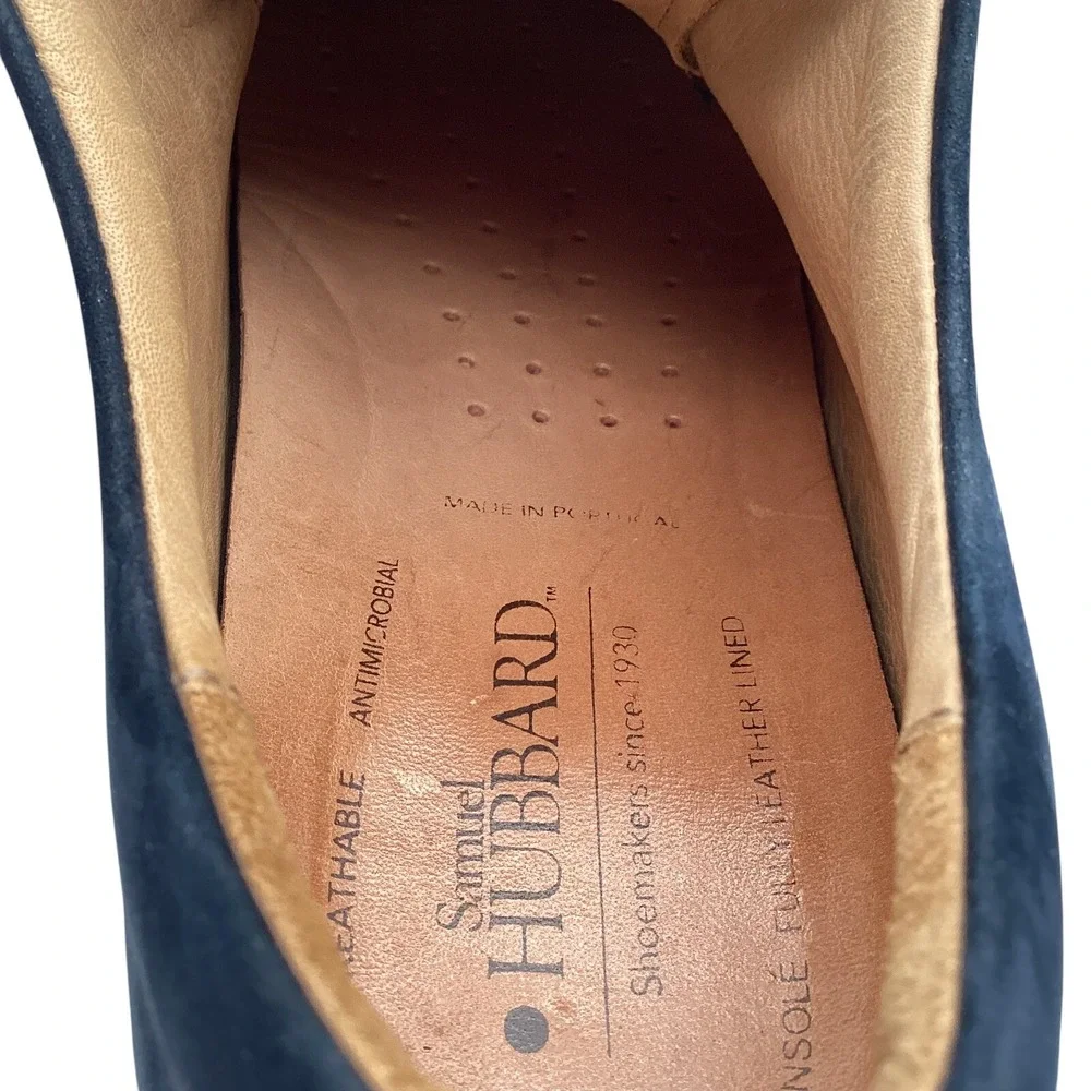 Samuel Hubbard Un-Sneaker Walking Shoes US Mens 10.5 M‎ Navy Blue Suede Lace-Up